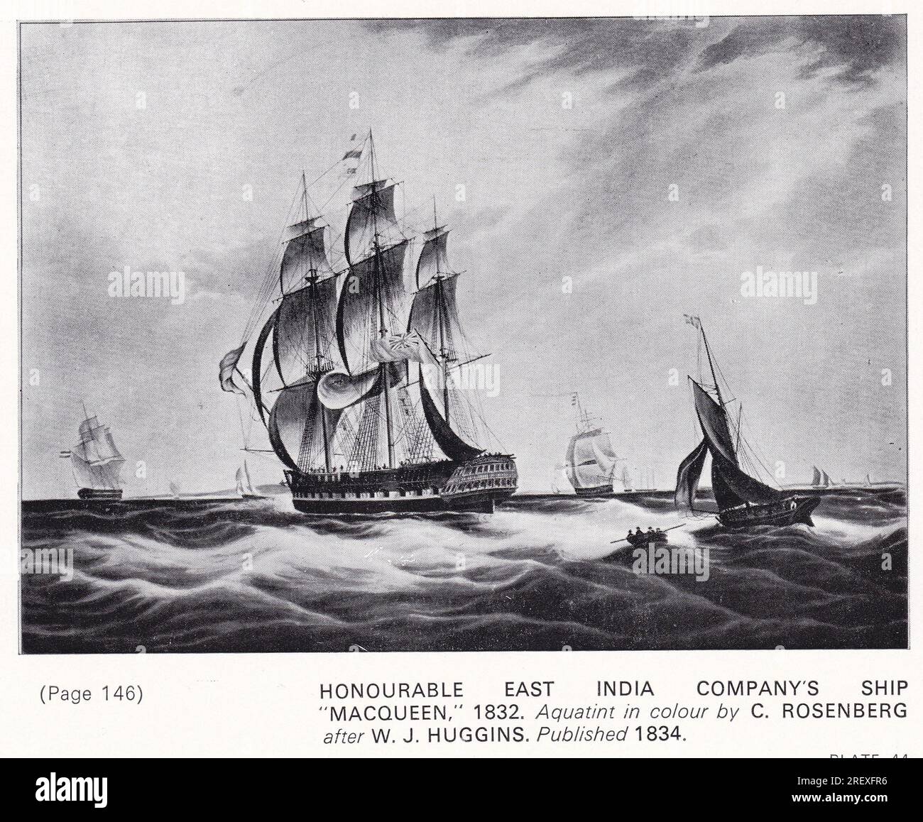 Nave dell'onorevole East India Company 'MacQueen' 1832. Foto Stock