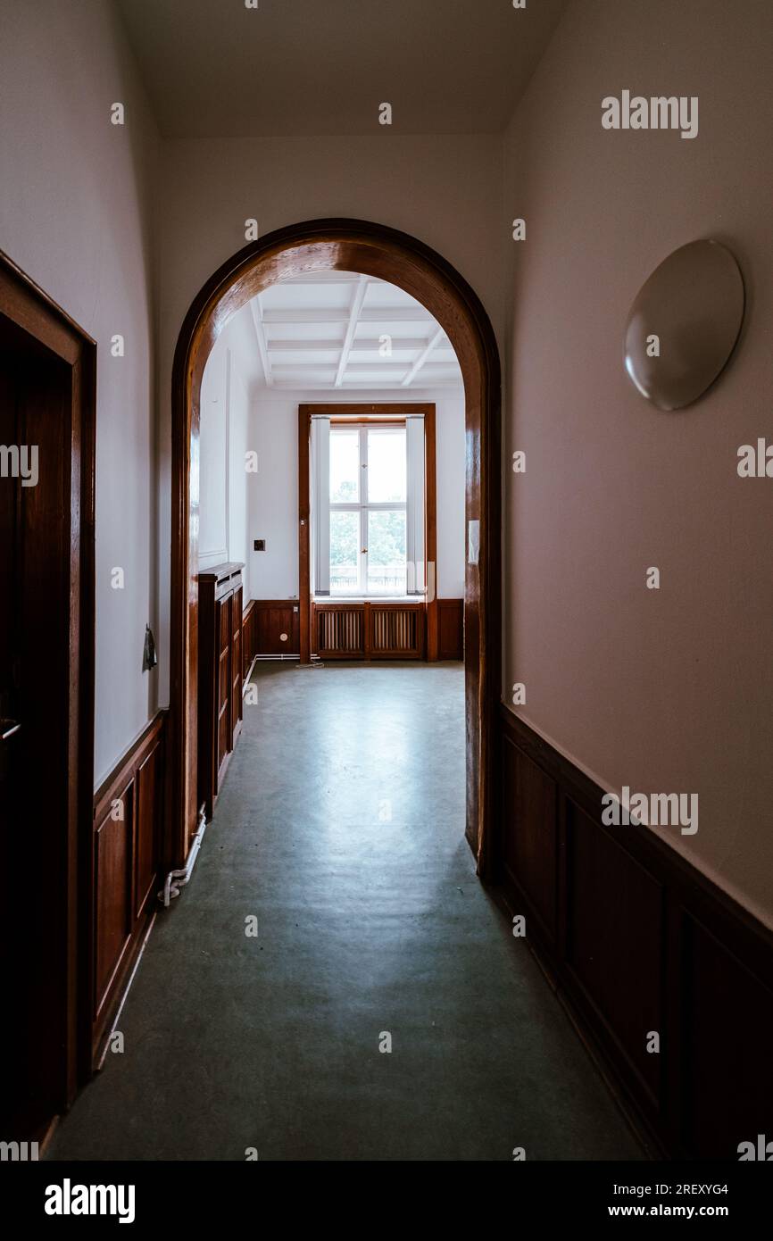 Lounge degli arrivi VIP del Generalshotel Stalinist all'aeroporto di Berlino Foto Stock