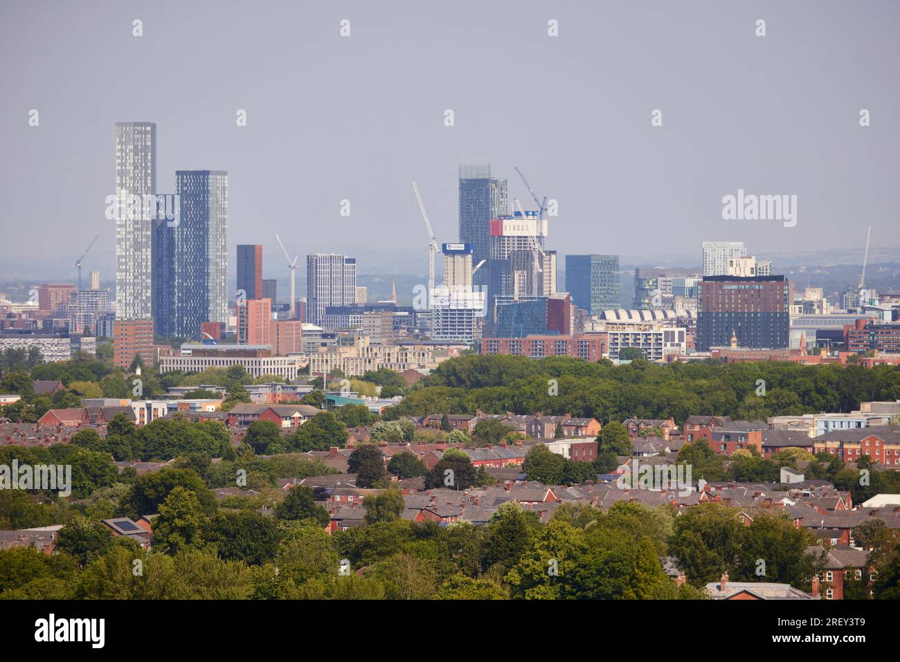 Manchester Skyline Beetham Tower perde lentamente la sua importanza Foto Stock