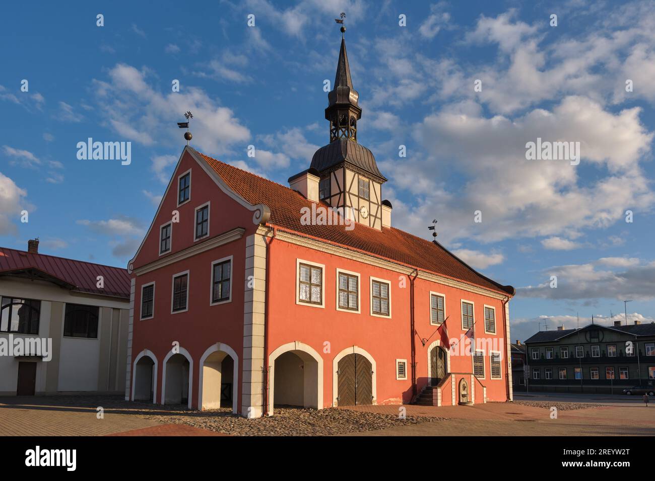 Bauska Cityscape, municipio nella città di Bauska, Lettonia. Foto Stock