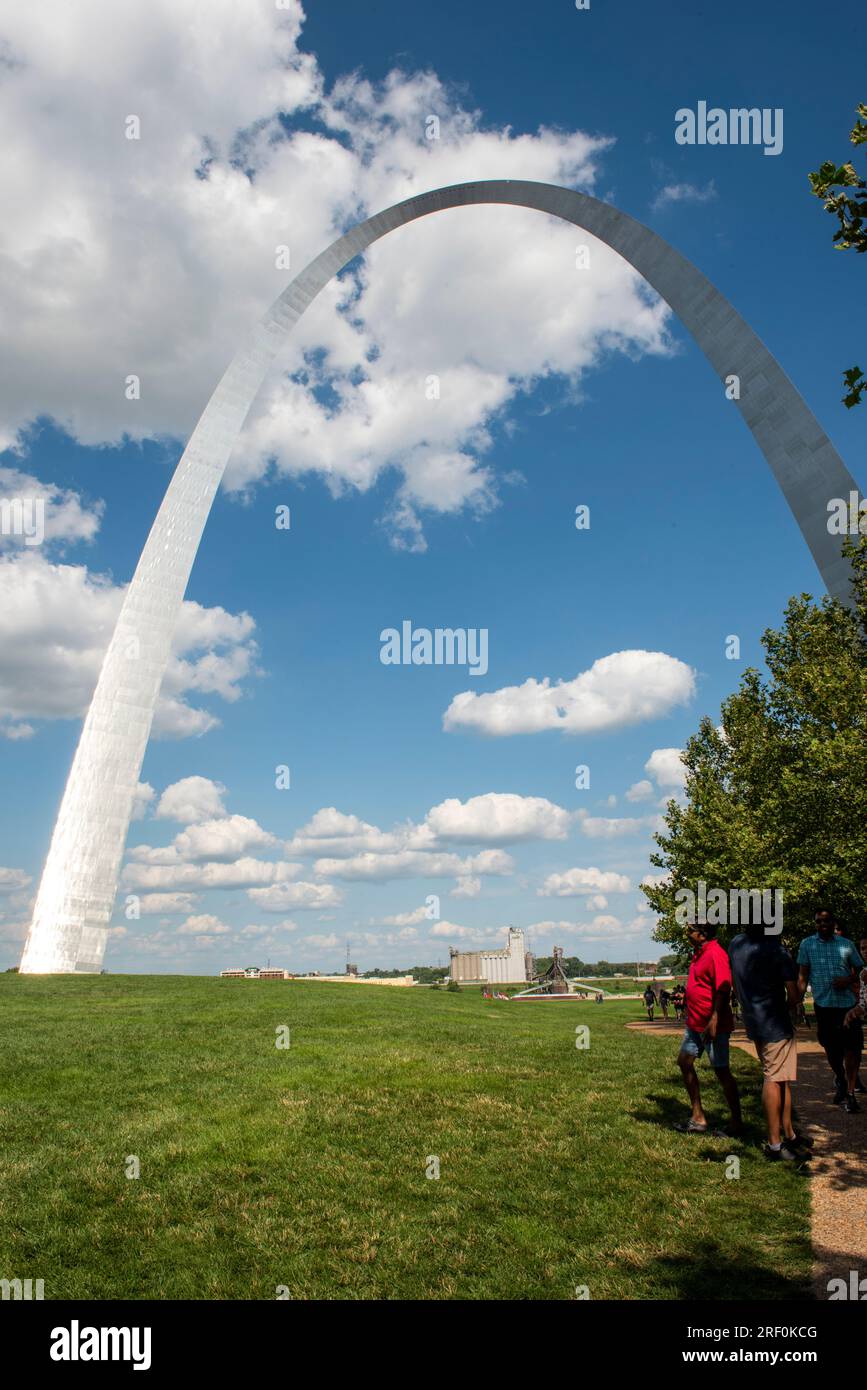 Gateway Arch nel Gateway Arch National Park di St. Louis, Missouri Foto Stock