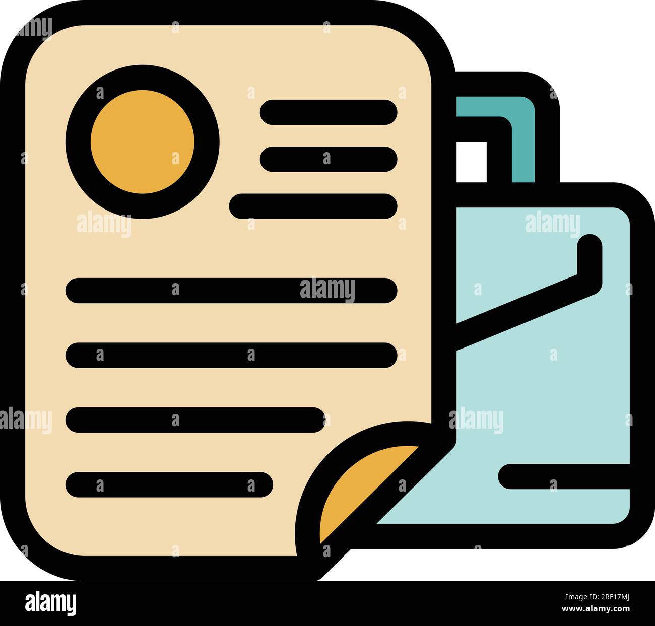 Icona di lavoro vacante aziendale delinea vettore. Posto di squadra. Reclutare un appartamento di colore libero Illustrazione Vettoriale