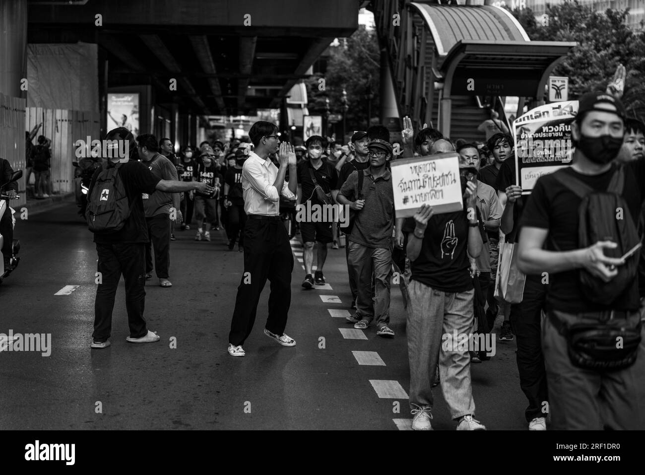 Proteste politiche a Bangkok Foto Stock