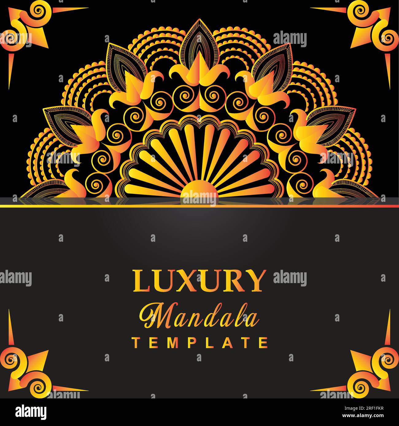 Accattivante disegno vettore Mandala Illustrazione Vettoriale