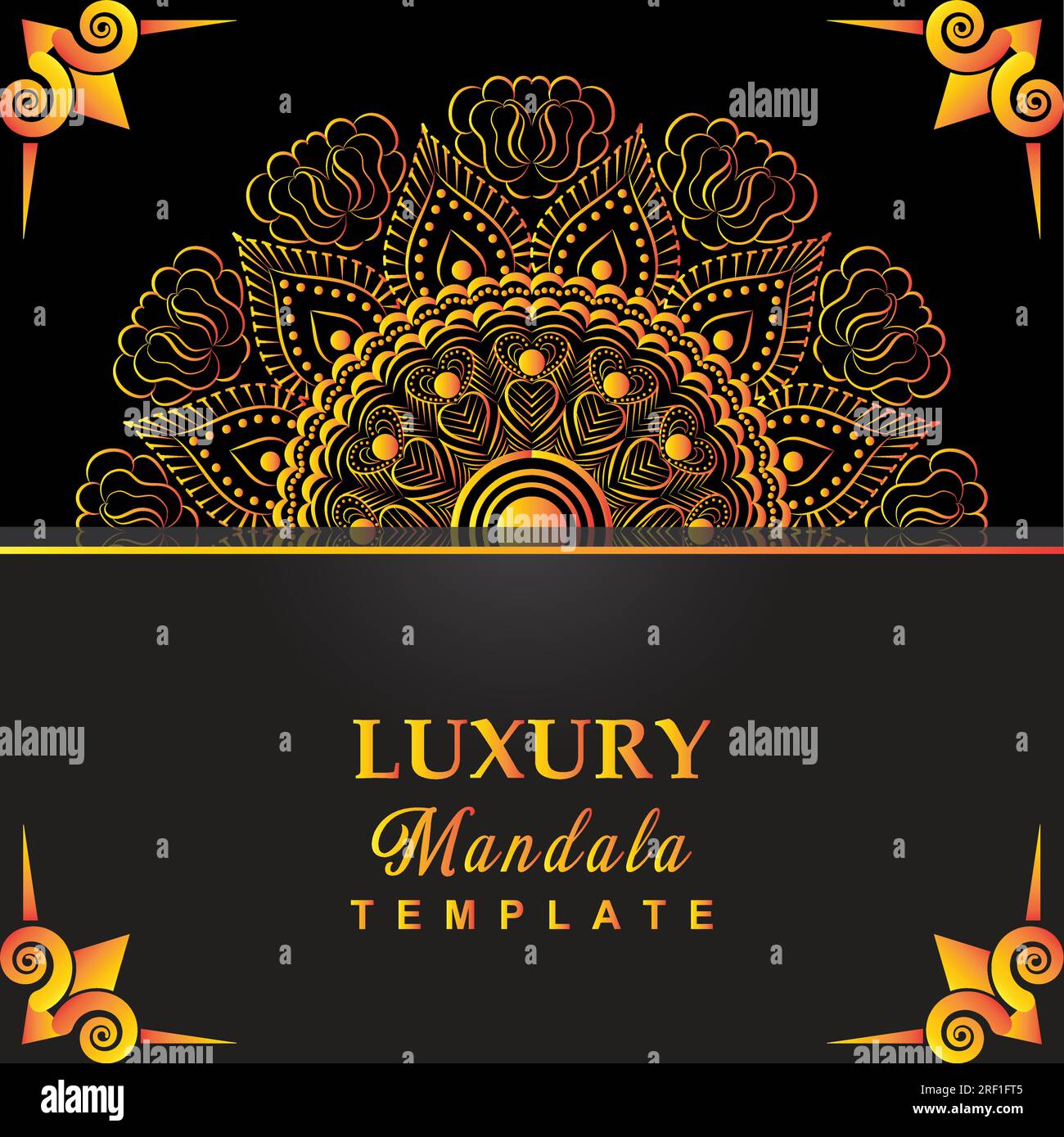 Accattivante disegno vettore Mandala Illustrazione Vettoriale