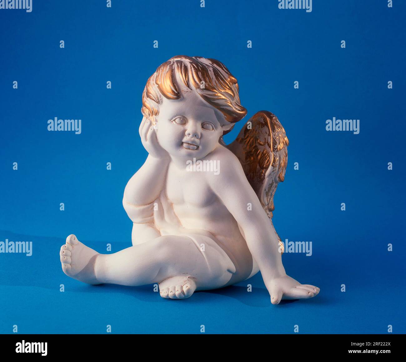 Angelo in ceramica, angeli in ceramica, autoportante, oggetto Foto Stock