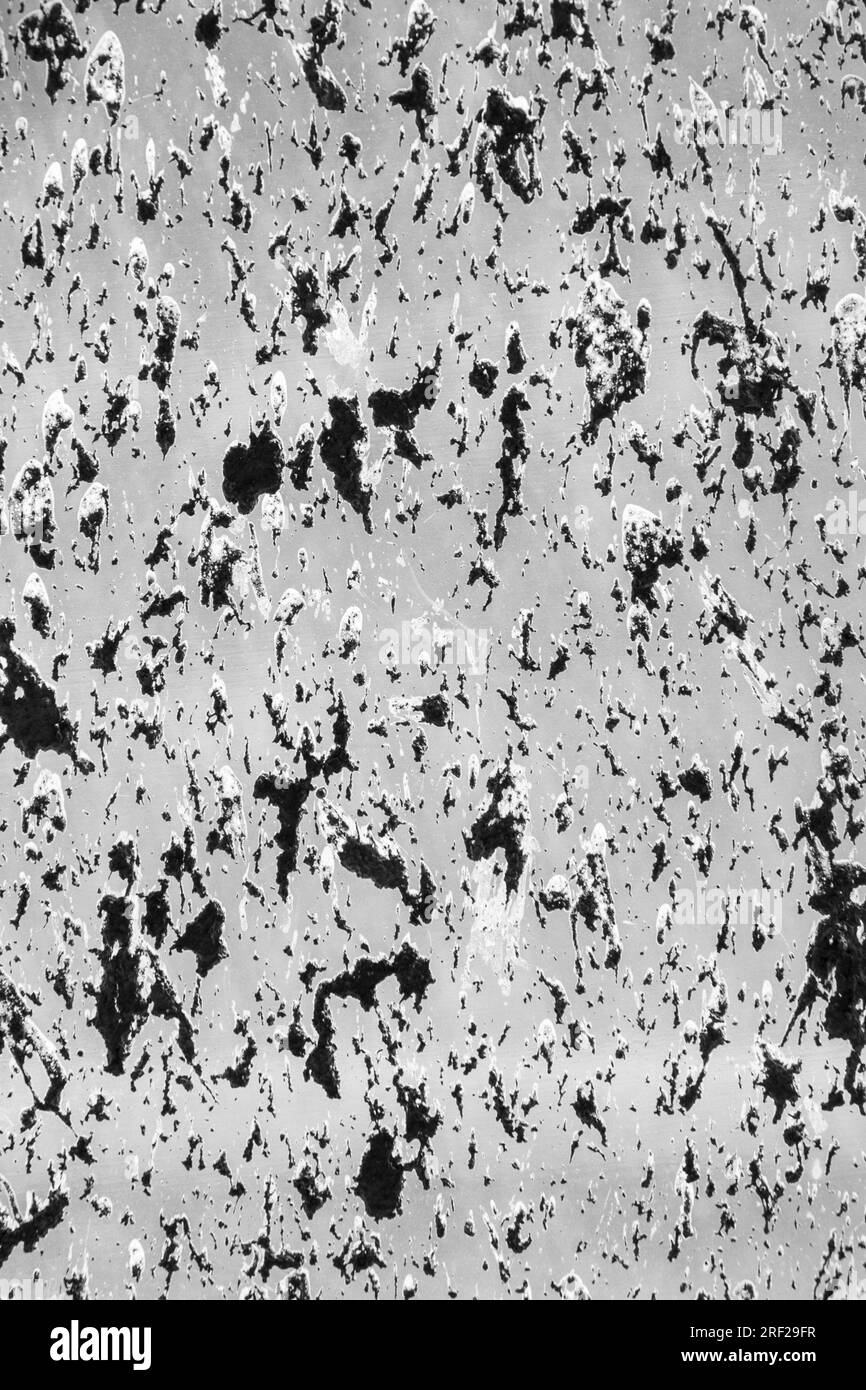 vetro sporco con sfondo antipolvere. Particelle di polvere astratte e grana di polvere, sovrapposizione di sporco o effetto schermo per vinta con sfondo grunge Foto Stock