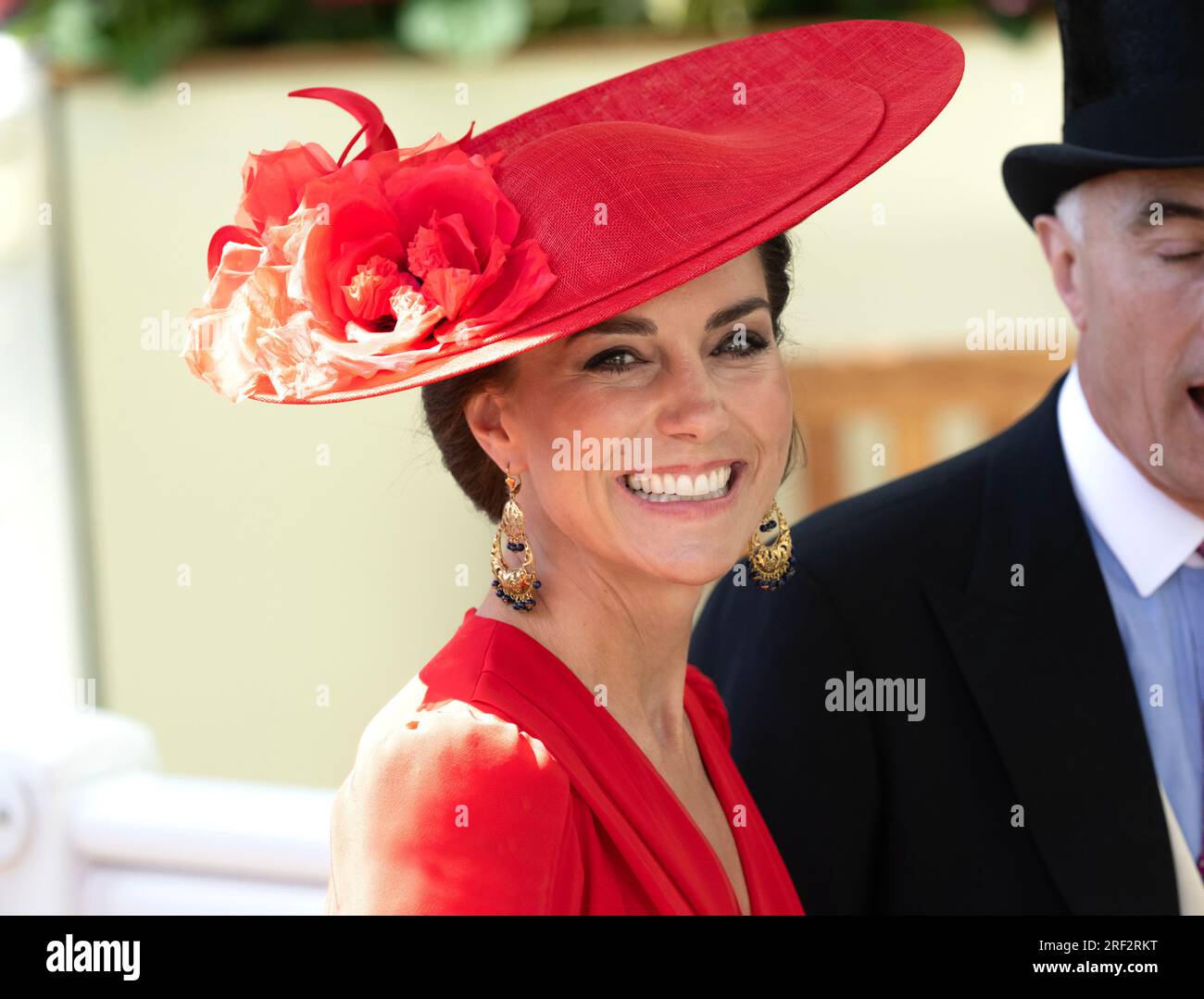 Berkshire, Regno Unito. 23 giugno 2023. La Principessa di Galles assiste al quarto giorno della Royal Ascot. Credito: Doug Peters/EMPICS/Alamy Live News Foto Stock