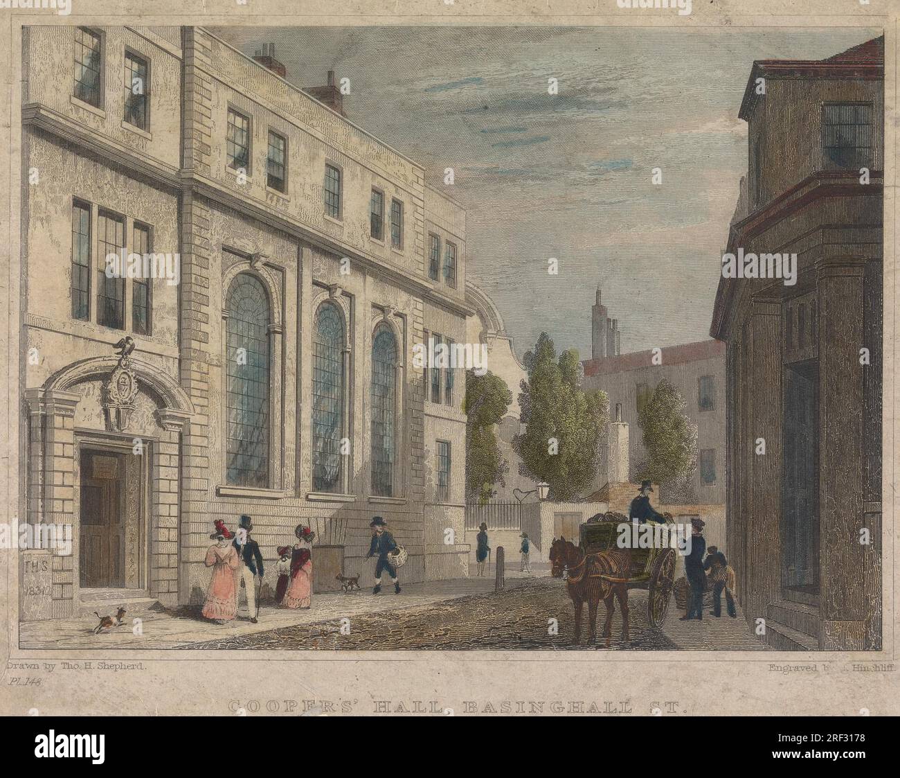 Coopers Hall, Basinghall Street di John James Hinchliff Foto Stock