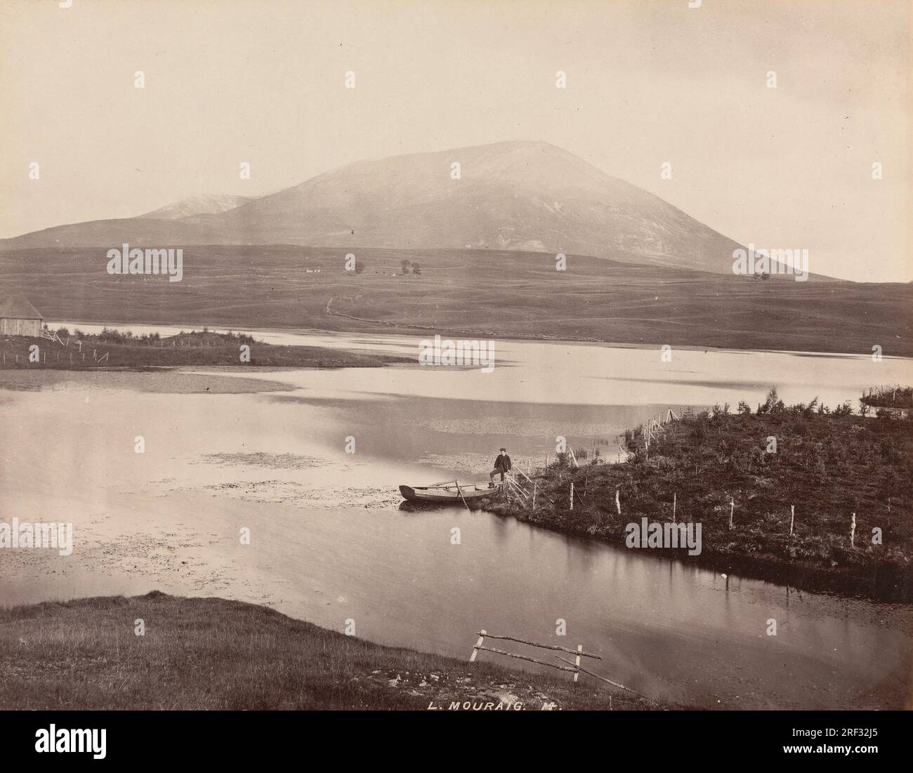 Loch Mouraig 1860s di James Valentine Foto Stock