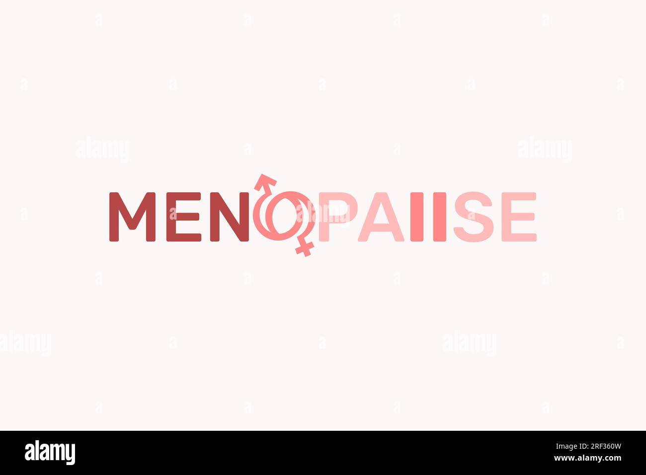 Logo della menopausa Illustrazione Vettoriale