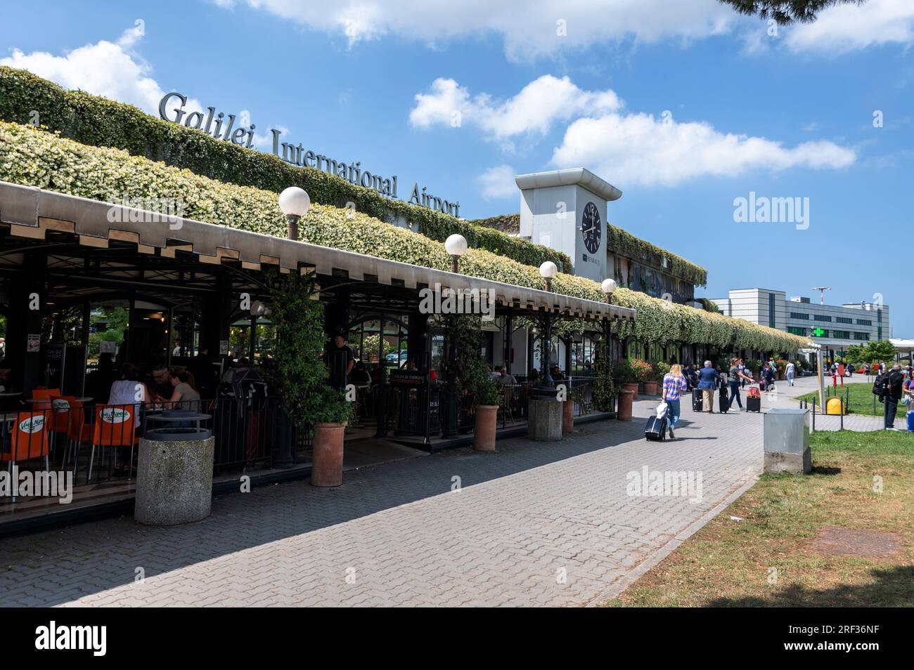 L'aeroporto di Galilei è il principale punto di accesso alla regione Toscana di Pisa, Italia. Foto Stock