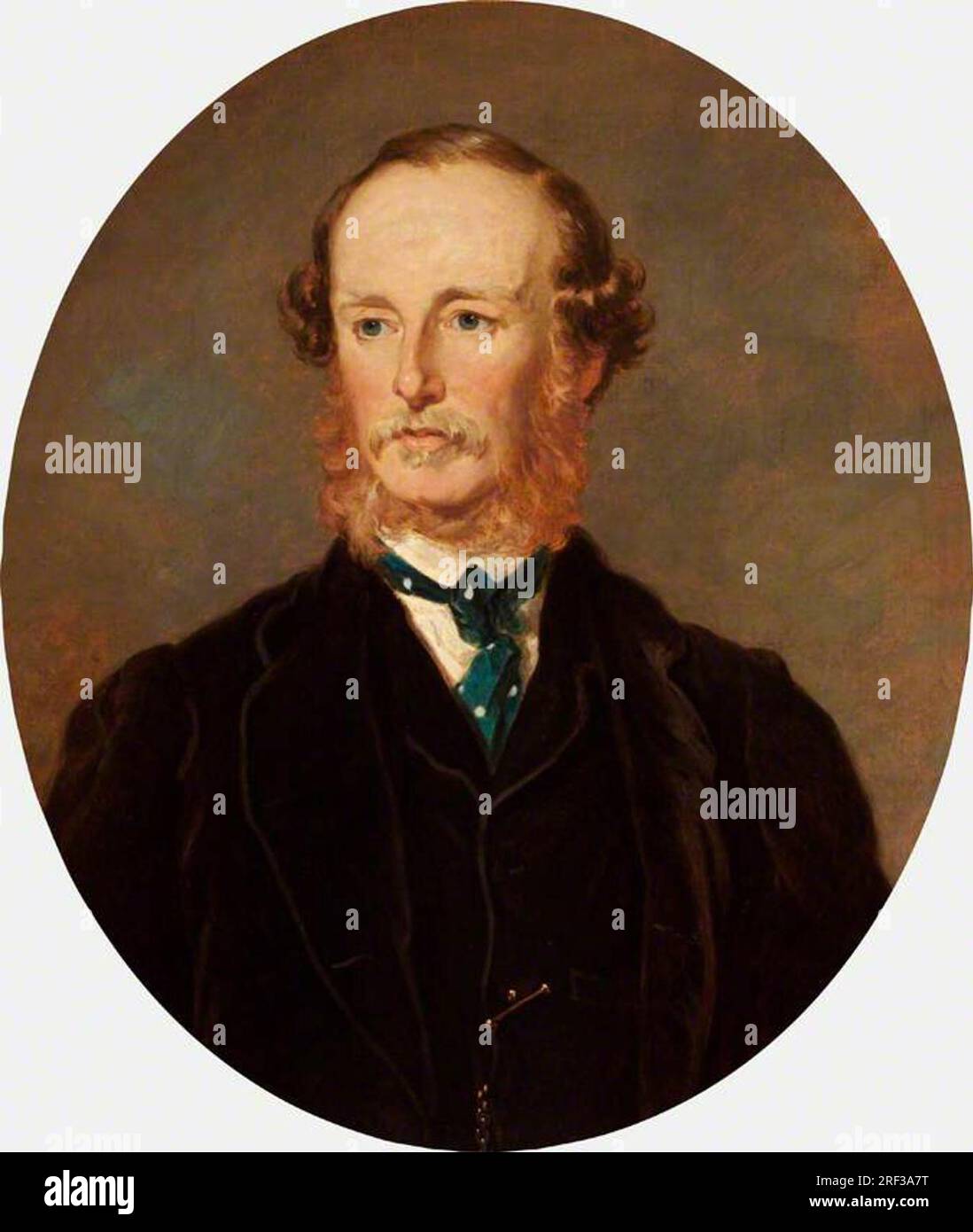 Orlando George Charles Bridgeman, III conte di Bradford (1819-1898) (dopo Sir Francis Grant PRA) tra il 1875 e il 1876 da George Frederick Clarke Foto Stock