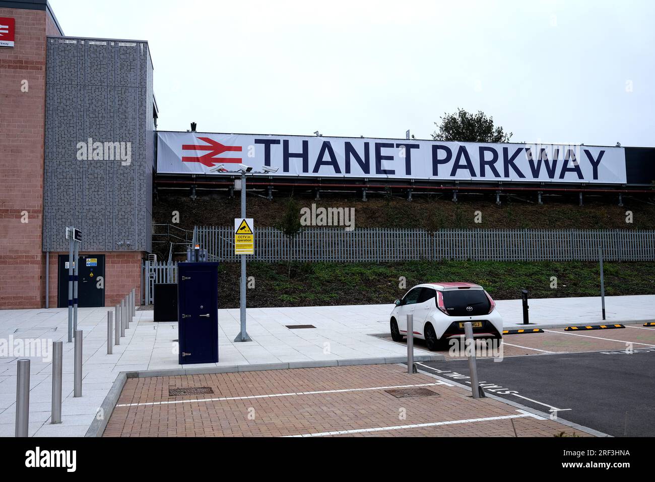 stazione ferroviaria thanet parkway, appena aperta, isola di thanet, east kent, regno unito, luglio 31 2023 Foto Stock