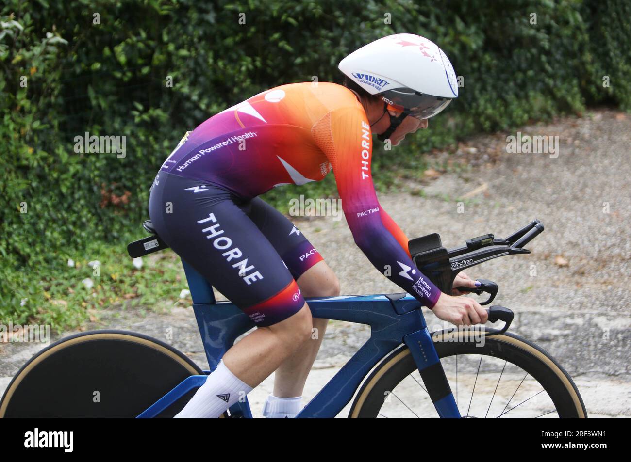 Pau, Francia. 30 luglio 2023. Audrey Cordon-Ragot of Human Powered Health durante il Tour de France Femmes avec Zwift, Stage 8, cronometro, Pau - Pau (22, 6 km) il 30 luglio 2023 in Francia - foto Laurent Lairys/DPPI Credit: DPPI Media/Alamy Live News Foto Stock