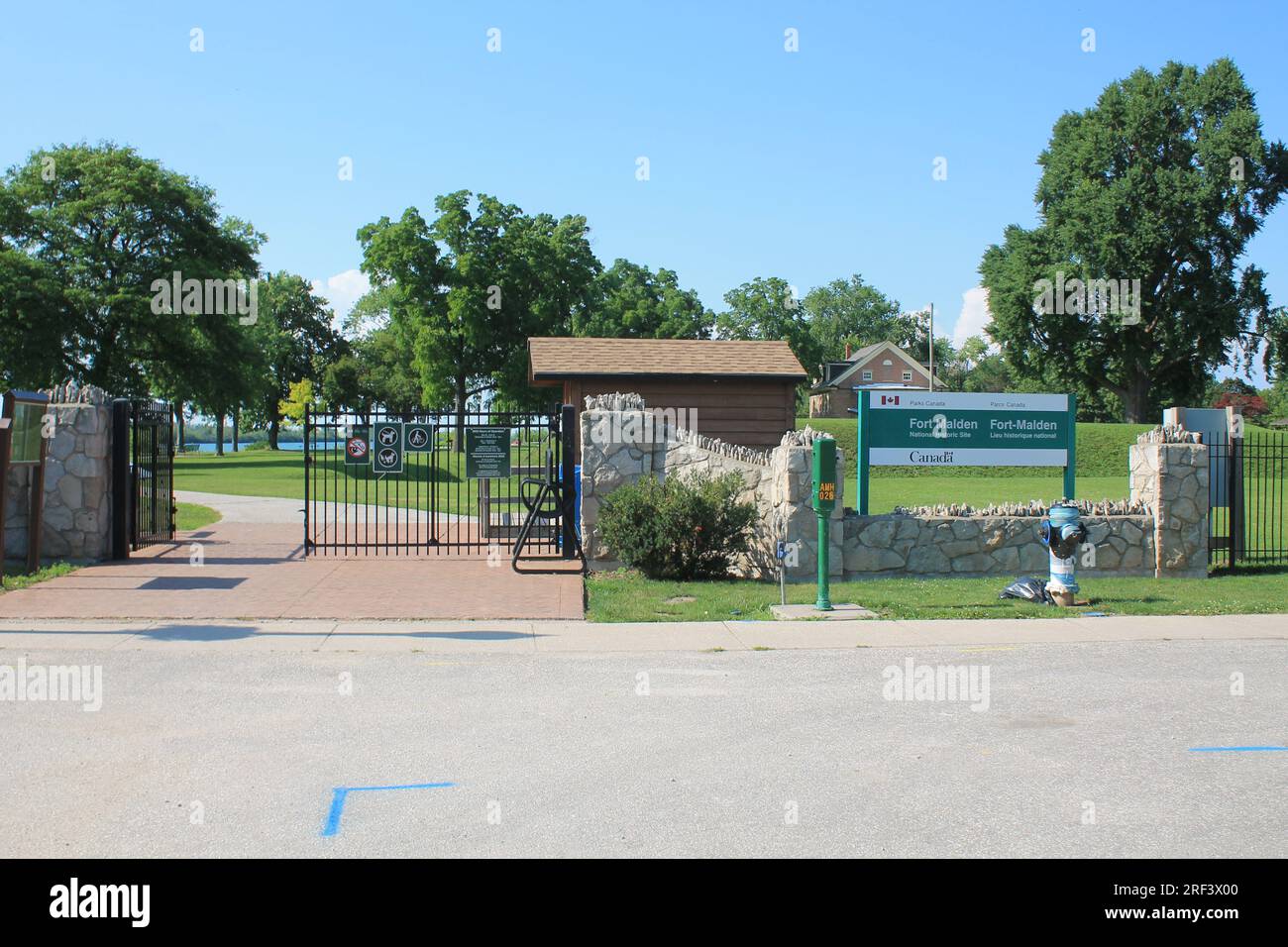 Canada Over 60 Recreation idea...Fort Malden, Windsor, Ontario Foto Stock