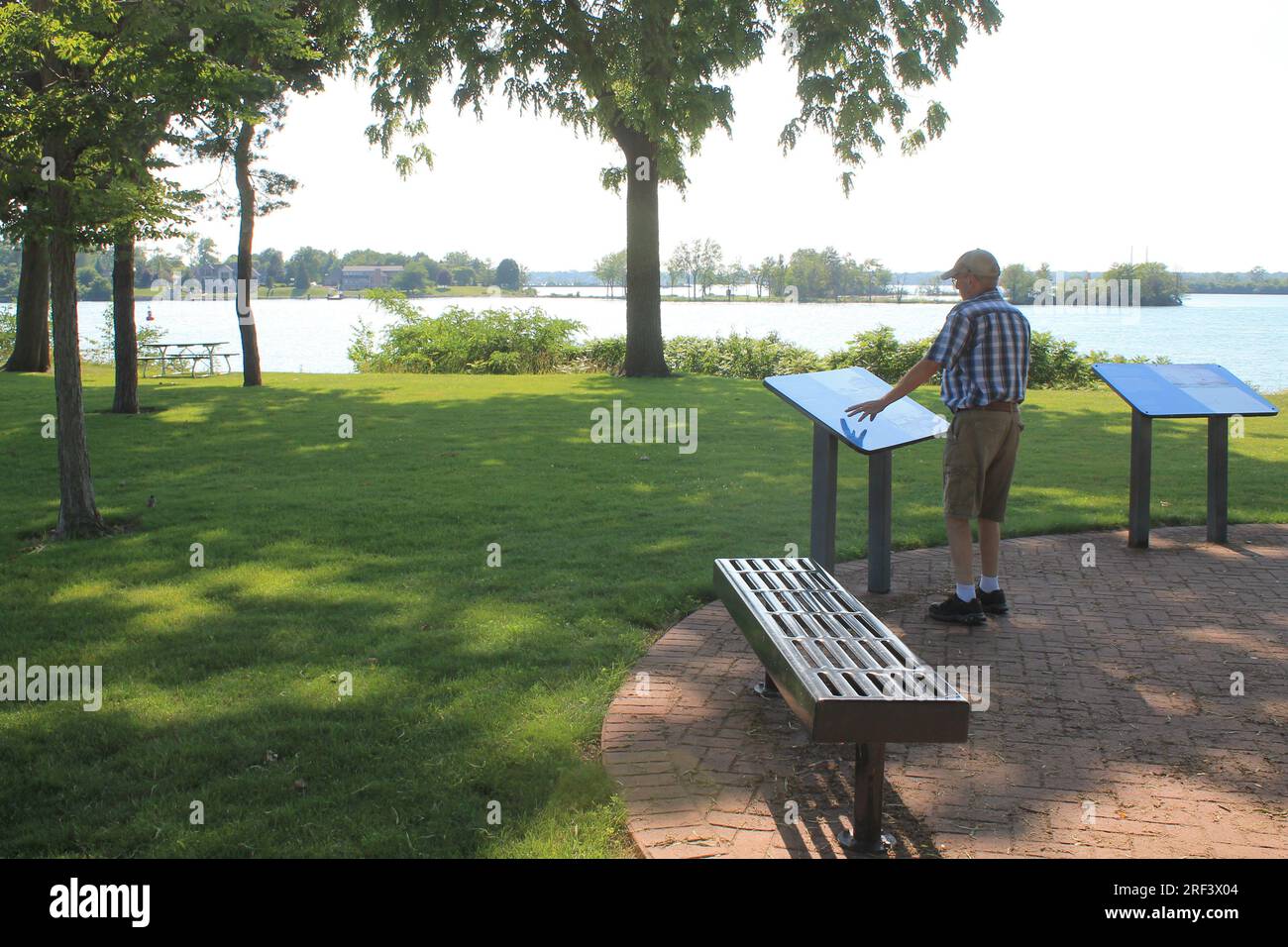 Canada Over 60 Recreation idea...Fort Malden, Windsor, Ontario Foto Stock