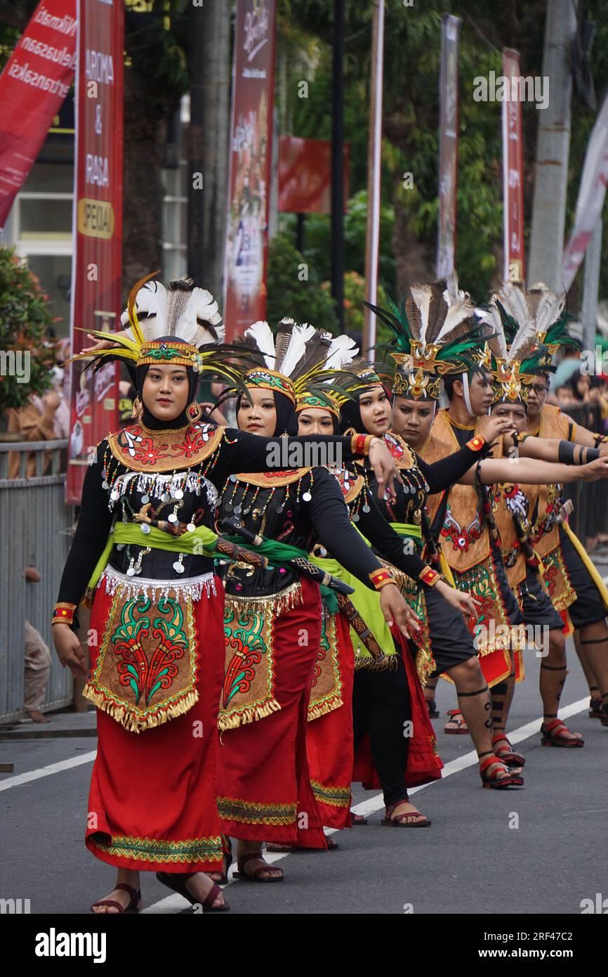 Balli Bakena dal centro di kalimantan al BEN Carnival Foto Stock