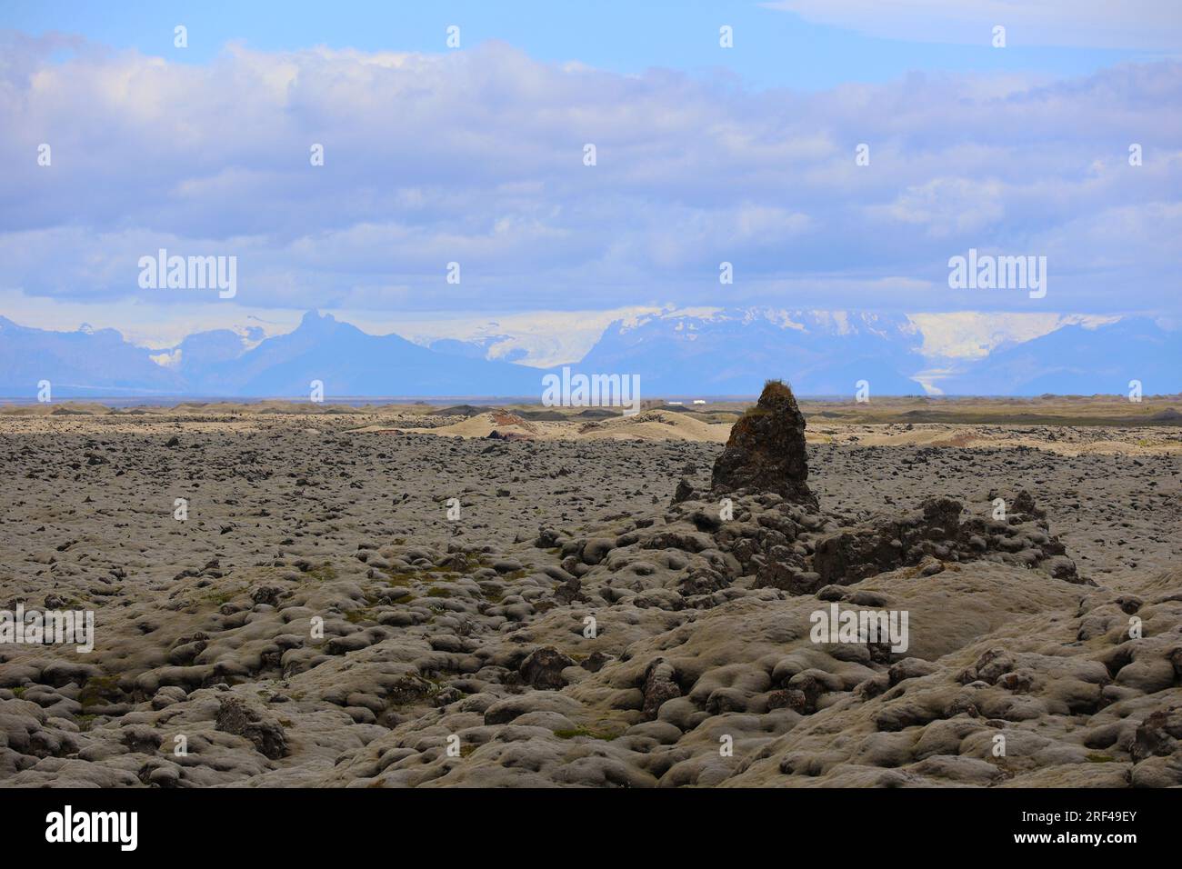 Flusso islandese-lavico dalla fessura di Laki Foto Stock