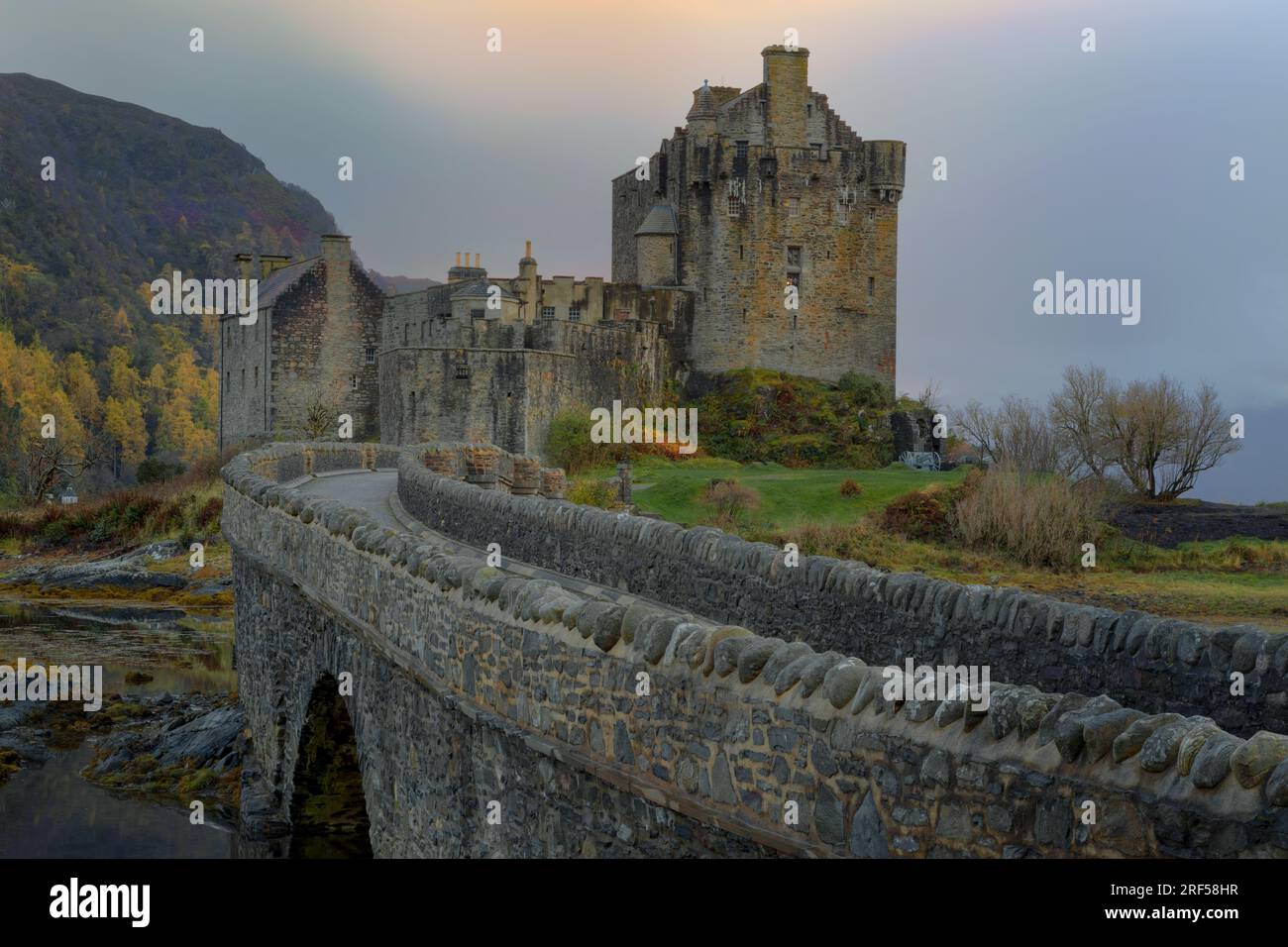 Eilean Donan Castle, Dornie, Kyle of Lochalsh; Scozia Foto Stock
