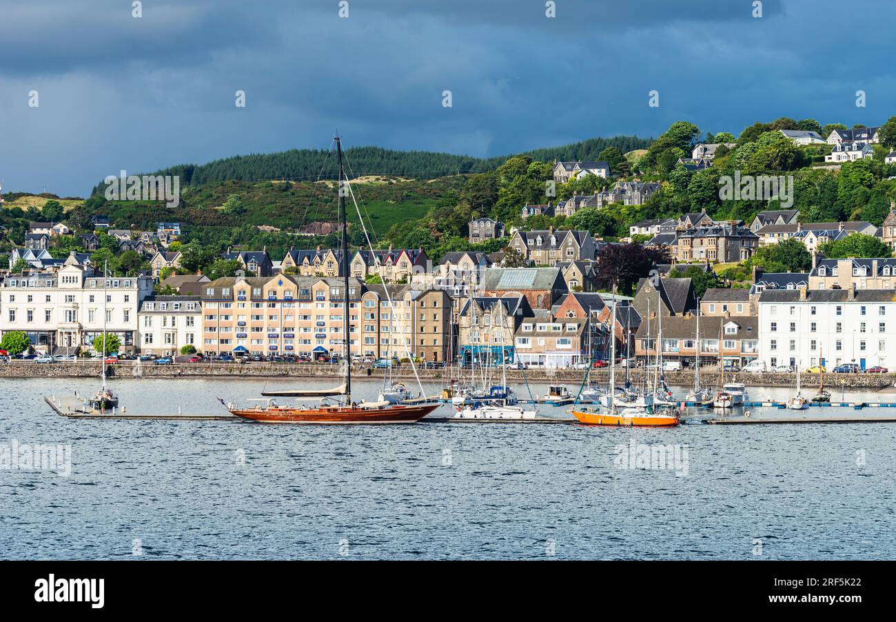 Oban Bay and Seafront, Oban, Argyll and Bute, Scozia, Regno Unito Foto Stock