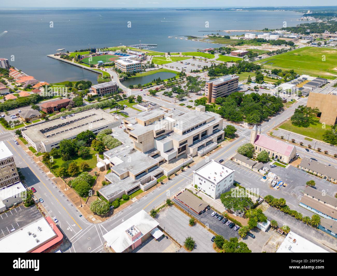 Foto aerea Escambia County Court House Pensacola FL Foto Stock