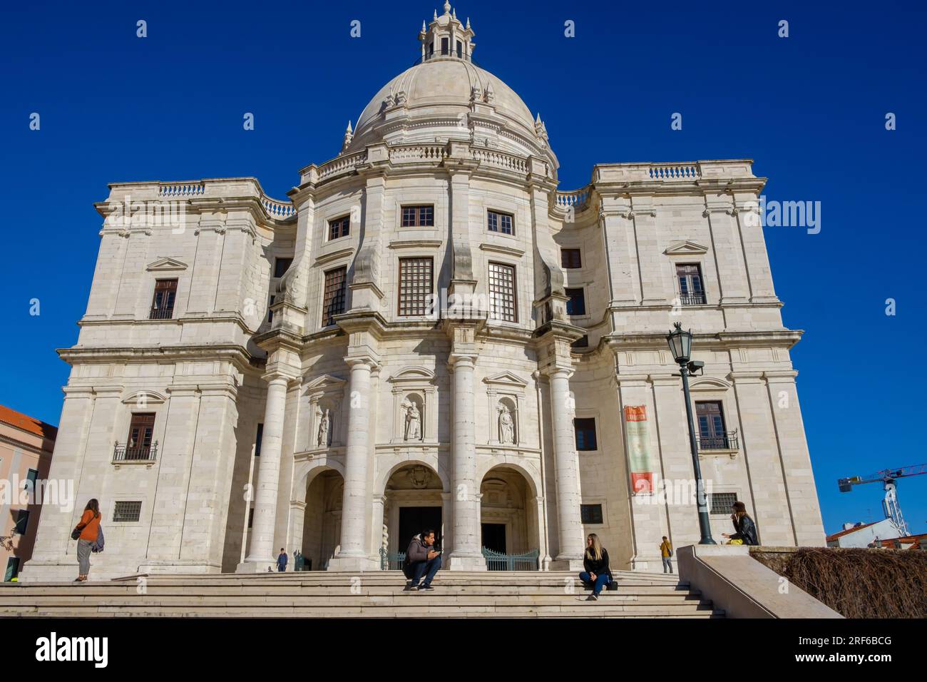Lisbona, Portogallo - 7 gennaio 2020: Veduta della chiesa di Santa Engracia a Lisbona Portogallo Foto Stock
