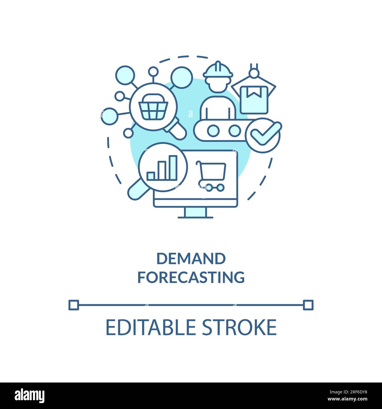 Demand forecasting Immagini Vettoriali Stock - Alamy