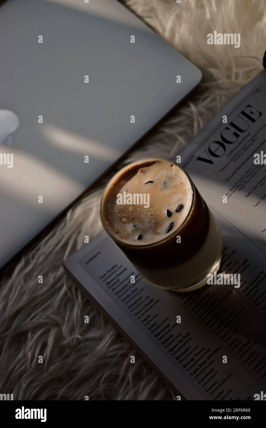 Caffè, estetica del caffè Foto Stock