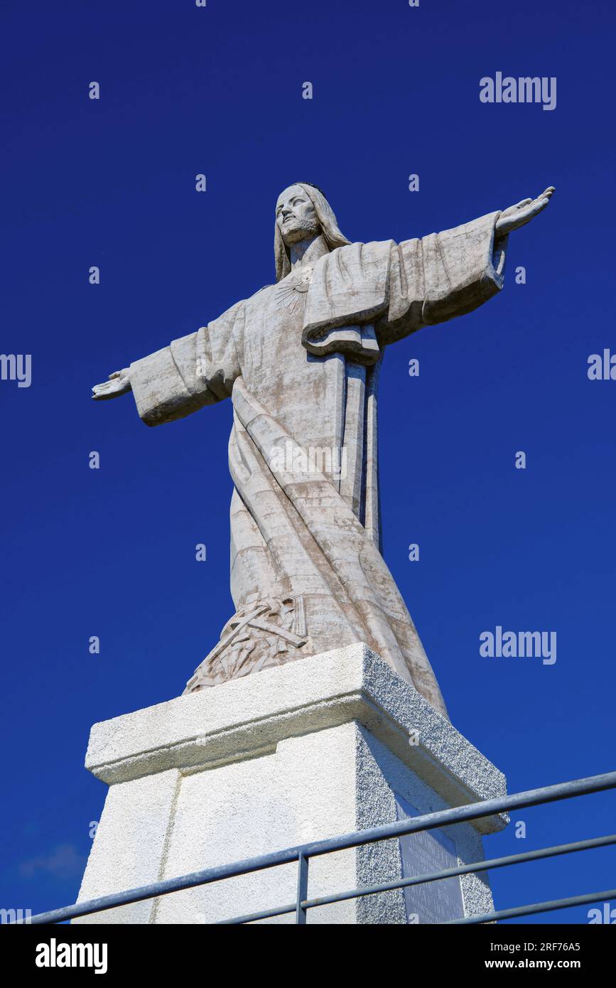 Jesusstatue bei Garajau, Insel Madeira, Portogallo Foto Stock