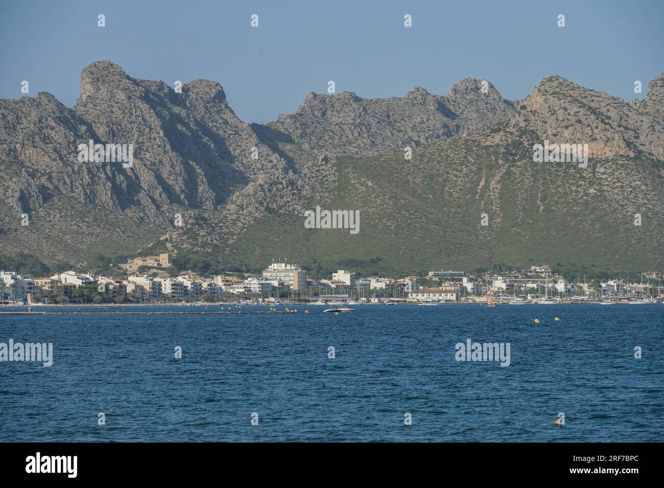 Bucht von Pollenca, Port de Pollenca, Mallorca, Spanien Foto Stock
