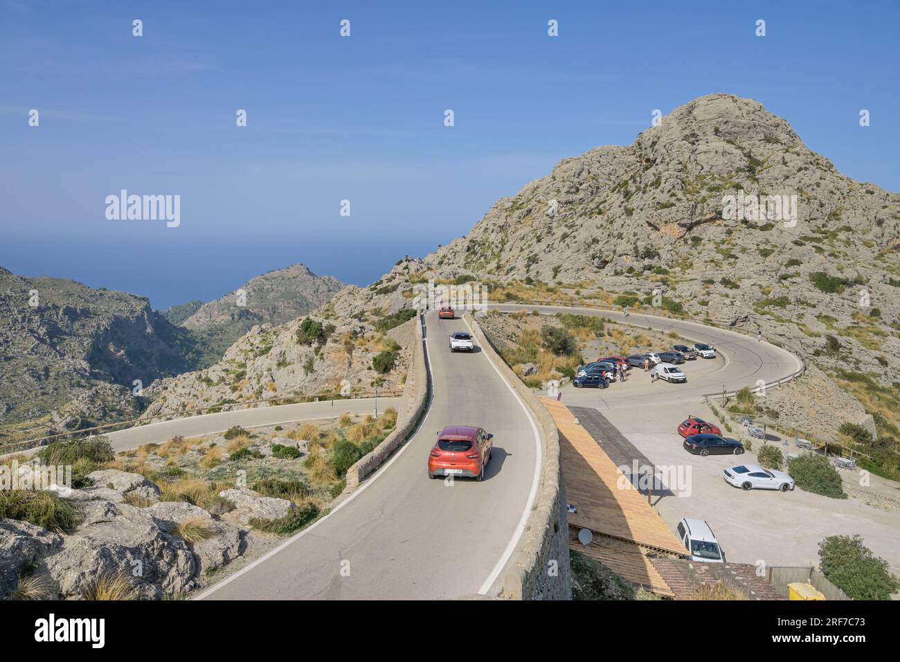 Krawattennoken Nus de SA Corbata, Serpentinenstraße SA Calobra ma-2141, Serra de Tramuntana, Mallorca, Spanien Foto Stock