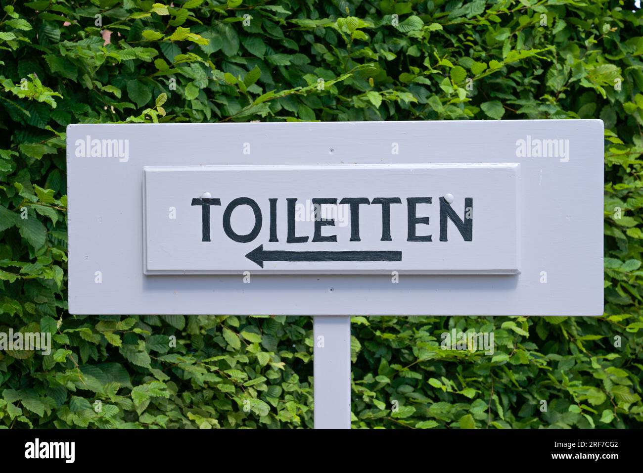 Schild Toiletten Foto Stock