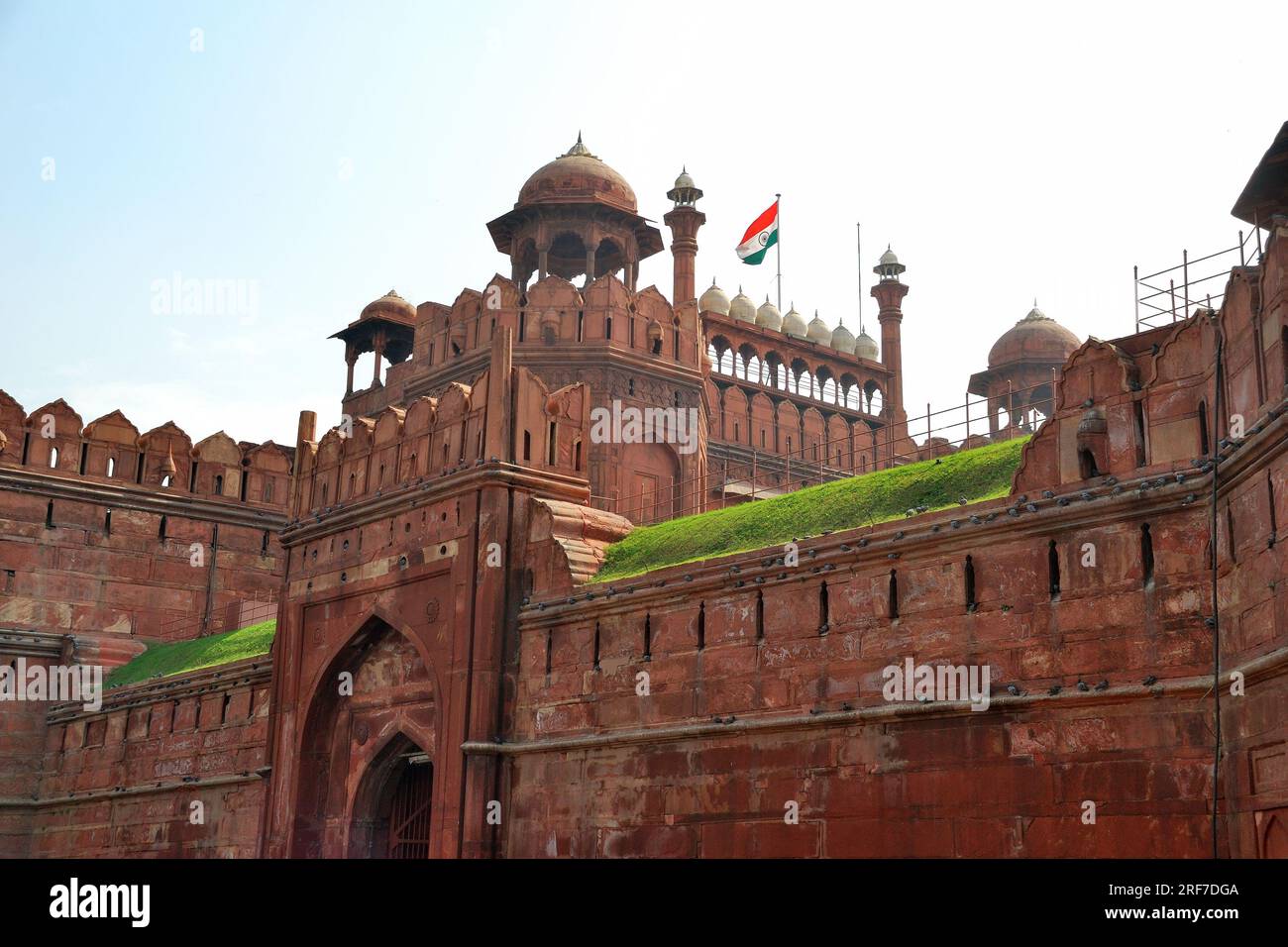 Porta Lahori, forte Rosso, nuova Delhi, Delhi, India Foto Stock