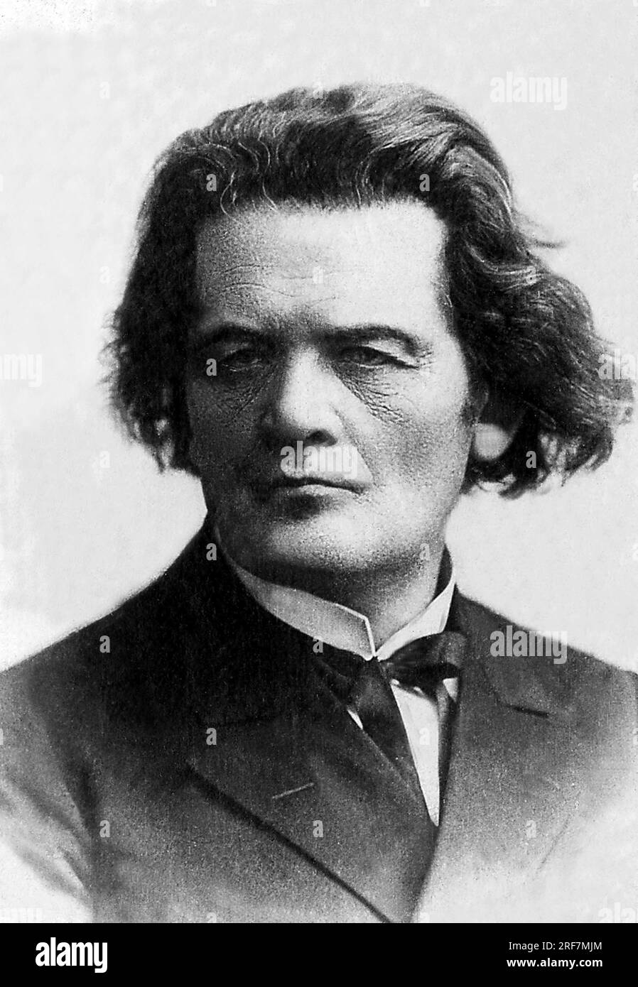 Portrait de Anton Rubinstein (1829-1894), pianiste et compositeur russe. Foto Stock