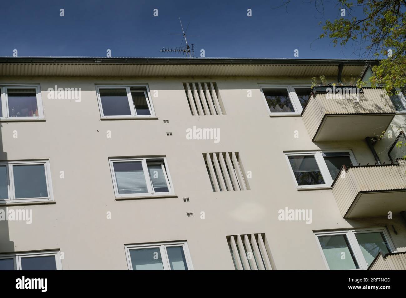 Neubau der 1960er Jahre, Moritzstraße, Wiesbaden, Assia, Deutschland Foto Stock