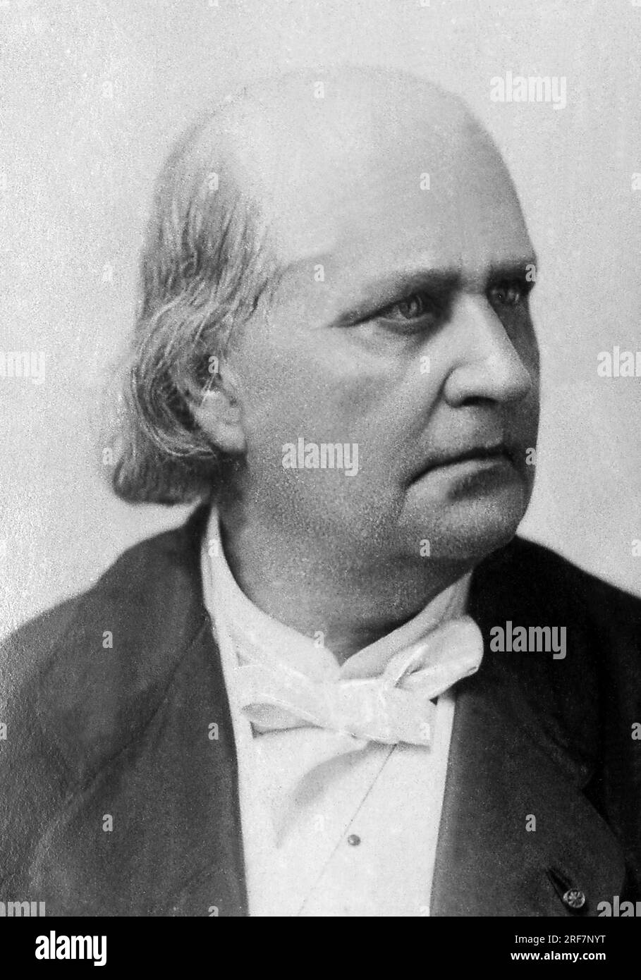 Ritratto di Charles Marie Leconte de Lisle (de l'Isle) (1818-1894), auteur dramatique francais. Foto Stock