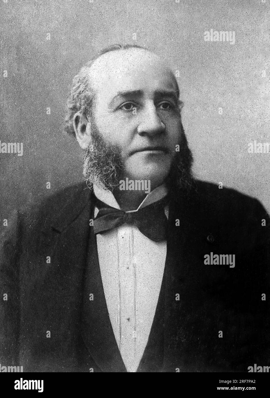 Portrait de Jules Emile (Jules-Emile) Pean (1830-1898), chirurgien a l'Hopital Saint-Louis. Foto Stock