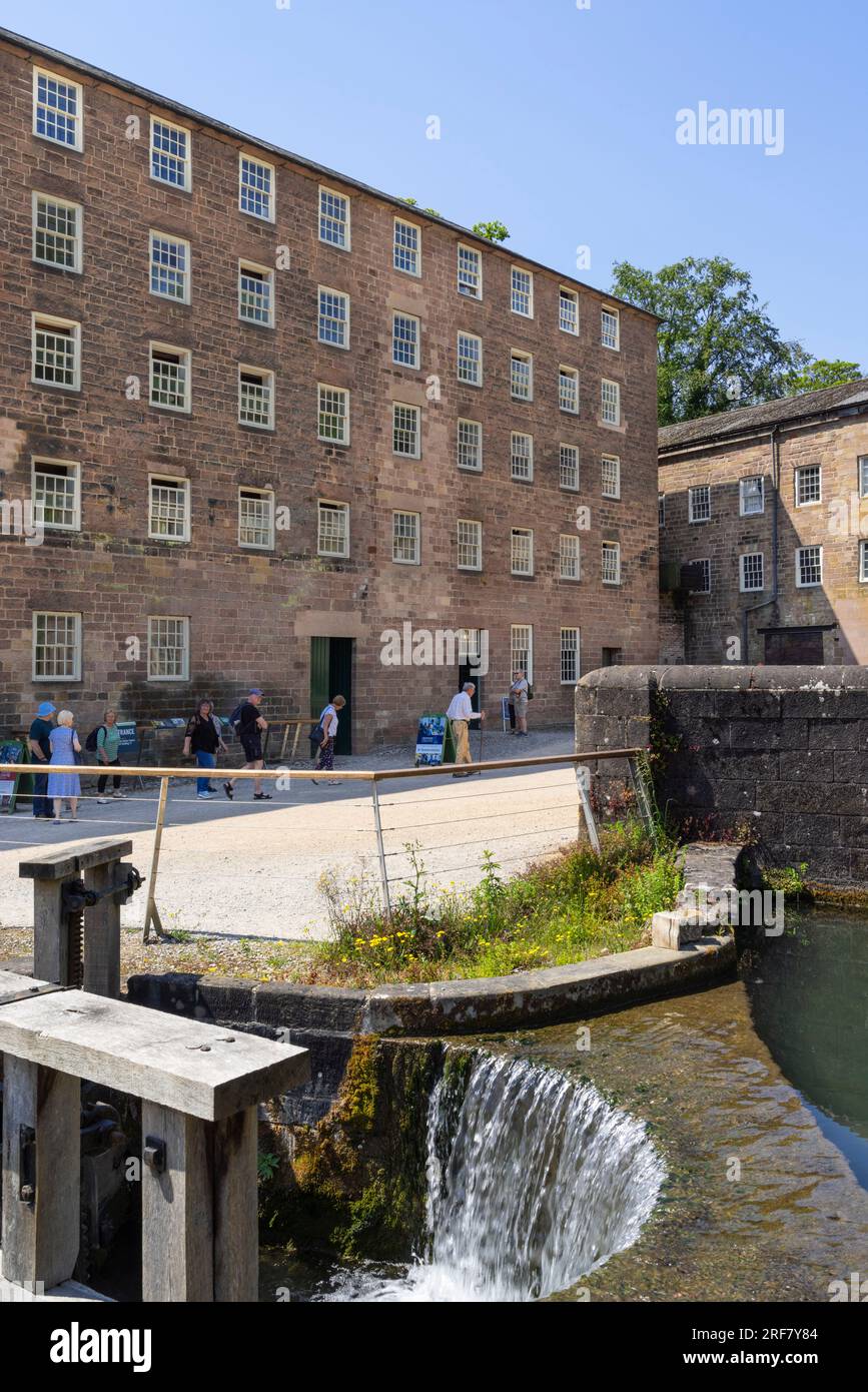 Cromford Mill filatura di cotone ad acqua a Cromford Mills Cromford Village Cromford Derbyshire Dales Derbyshire Inghilterra Regno Unito GB Europa Foto Stock