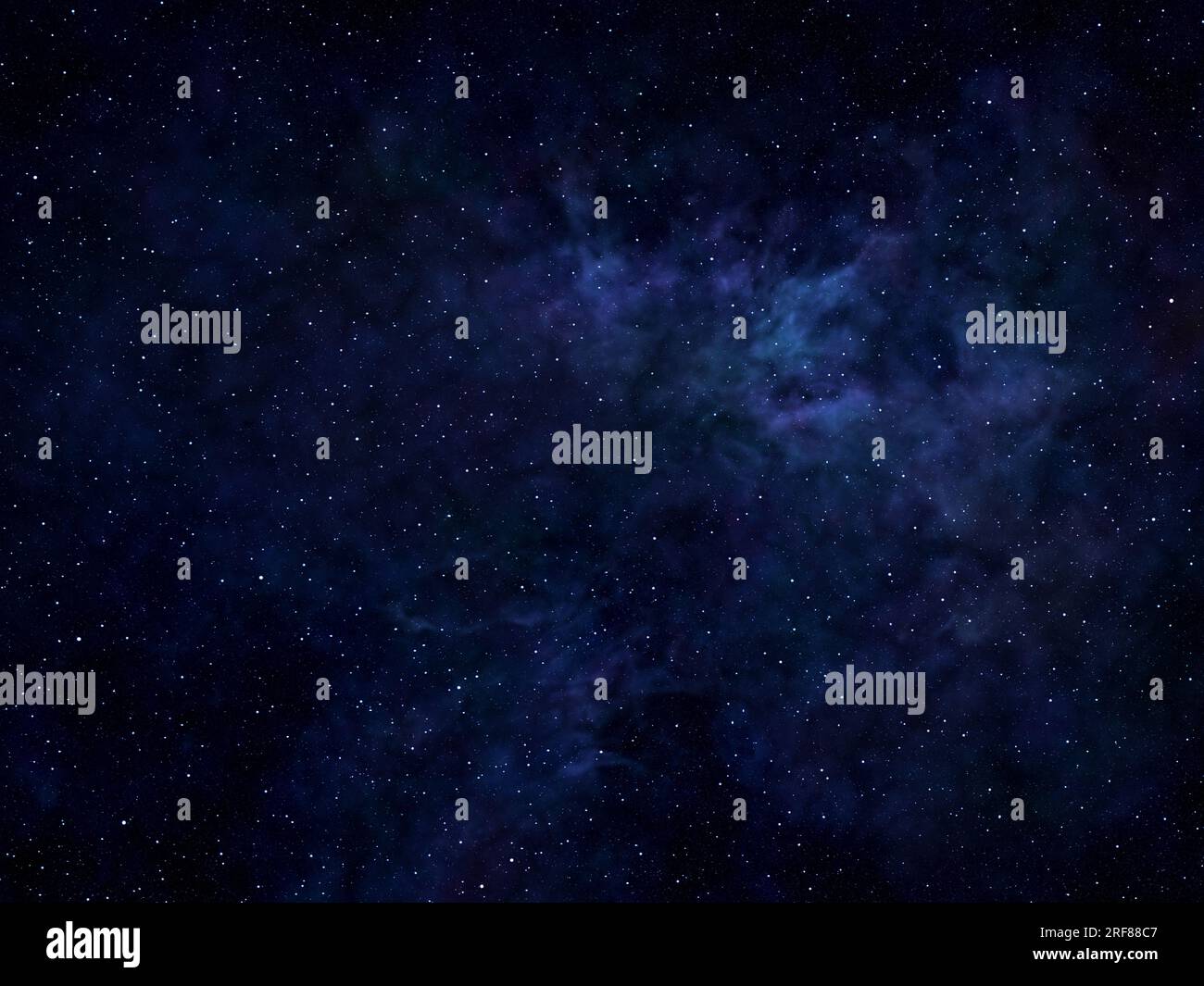 Cielo notturno con illustrazione digitale Stars Foto Stock