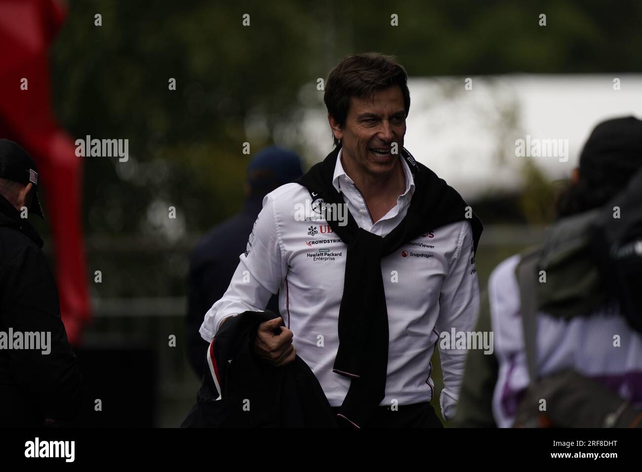 Toto Wolff, Team principal del team Mercedes AMG Petronas F1 Team durante il Gran Premio belga di Formula 1 MSC Cruises 2023 il 30 luglio 2023 a Francorchamps, in Belgio. Foto Stock