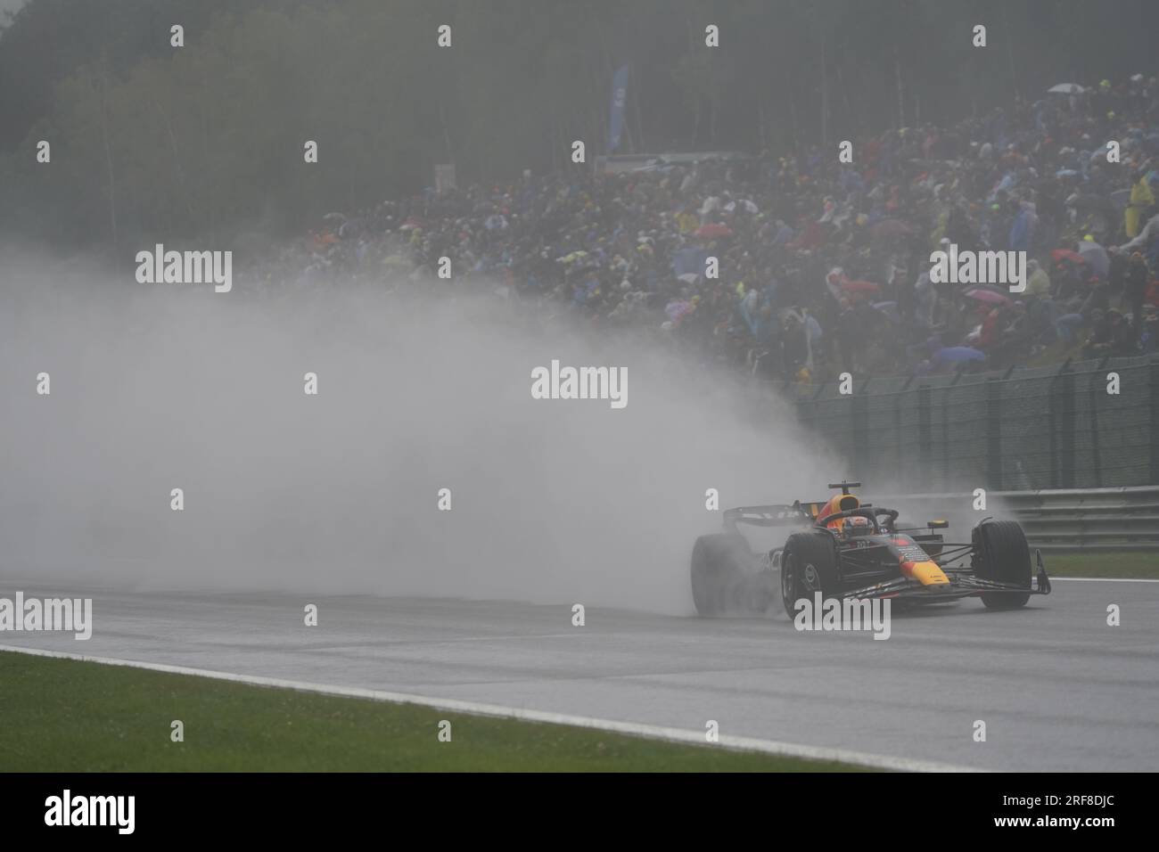 Max Verstappen dei Paesi Bassi alla guida della (1) Oracle Red Bull Racing RB19 Honda RBPT durante il Gran Premio del Belgio 2023 di Formula 1 MSC Cruises il 30 luglio 2023 a Francorchamps, in Belgio. Foto Stock