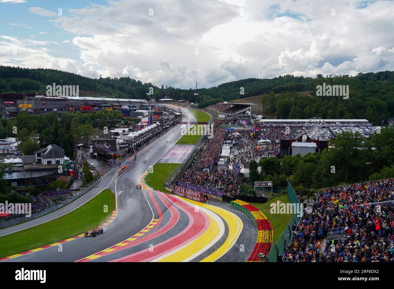 Max Verstappen dei Paesi Bassi alla guida della (1) Oracle Red Bull Racing RB19 Honda RBPT durante il Gran Premio del Belgio 2023 di Formula 1 MSC Cruises il 30 luglio 2023 a Francorchamps, in Belgio. Foto Stock