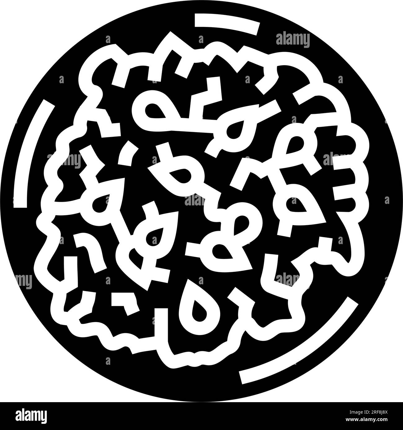 illustrazione vettoriale dell'icona dell'insalata di uova Illustrazione Vettoriale