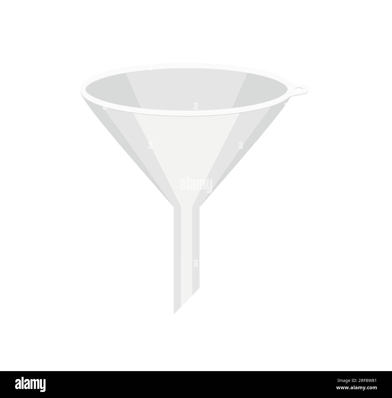 Imbuto in plastica, illustrazione, vettore su sfondo bianco. Illustrazione Vettoriale