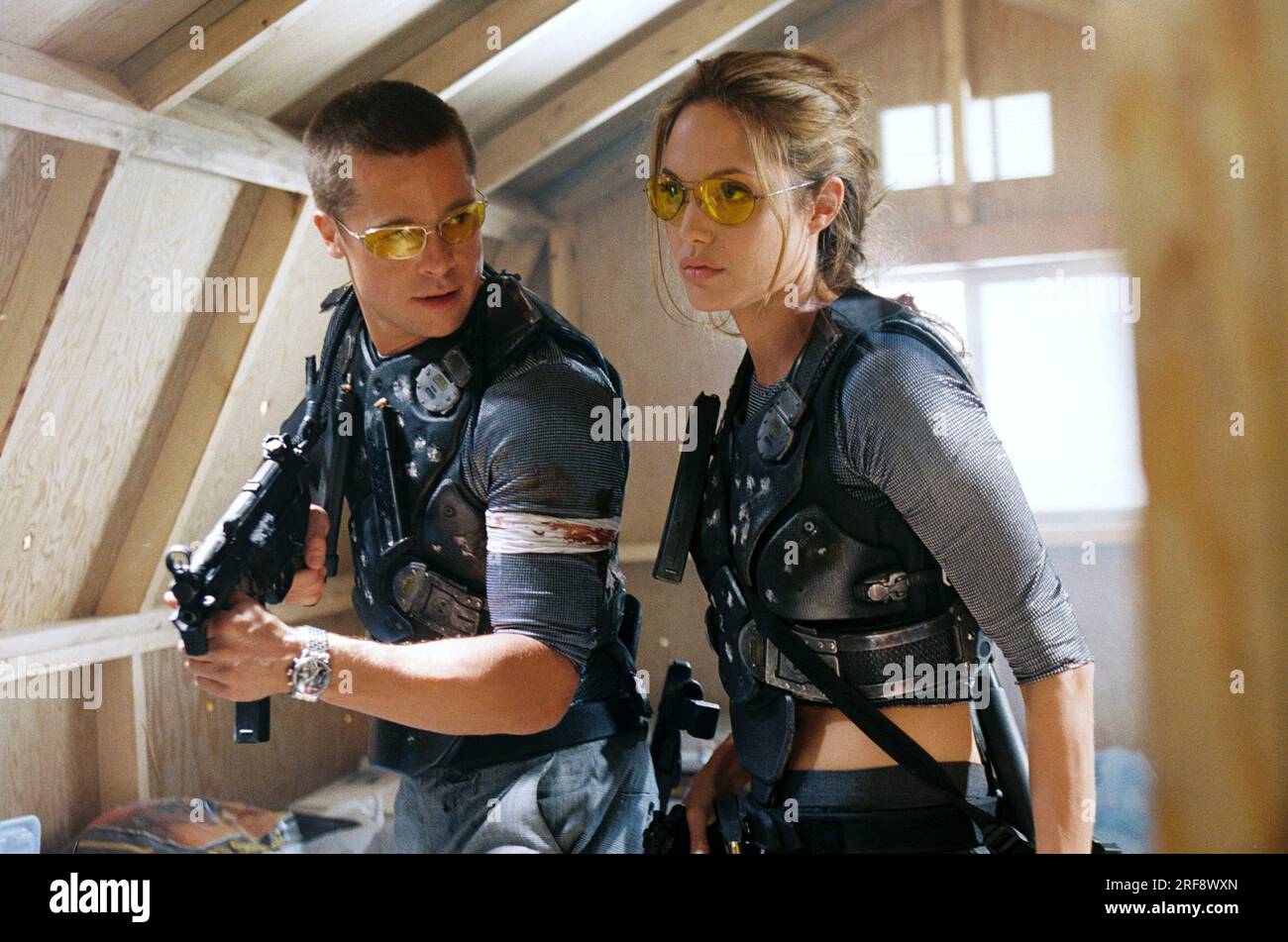 Il Sig. E la Sig.ra Smith Brad Pitt & Angelina Jolie Foto Stock