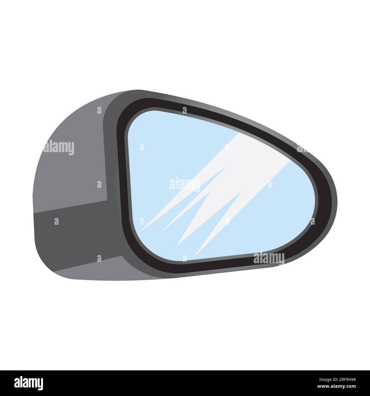 Icona dello specchietto retrovisore per auto disegno illustrativo vettoriale Foto Stock