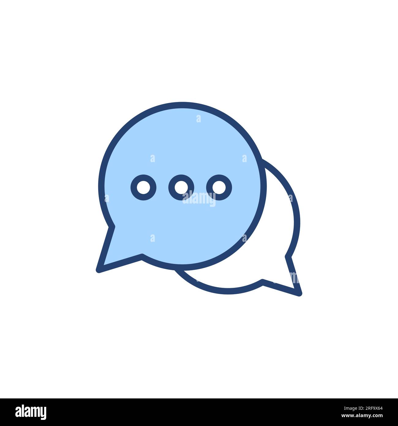 Vettore icona chat. simbolo e simbolo della bolla vocale. icona commento. messaggio Illustrazione Vettoriale