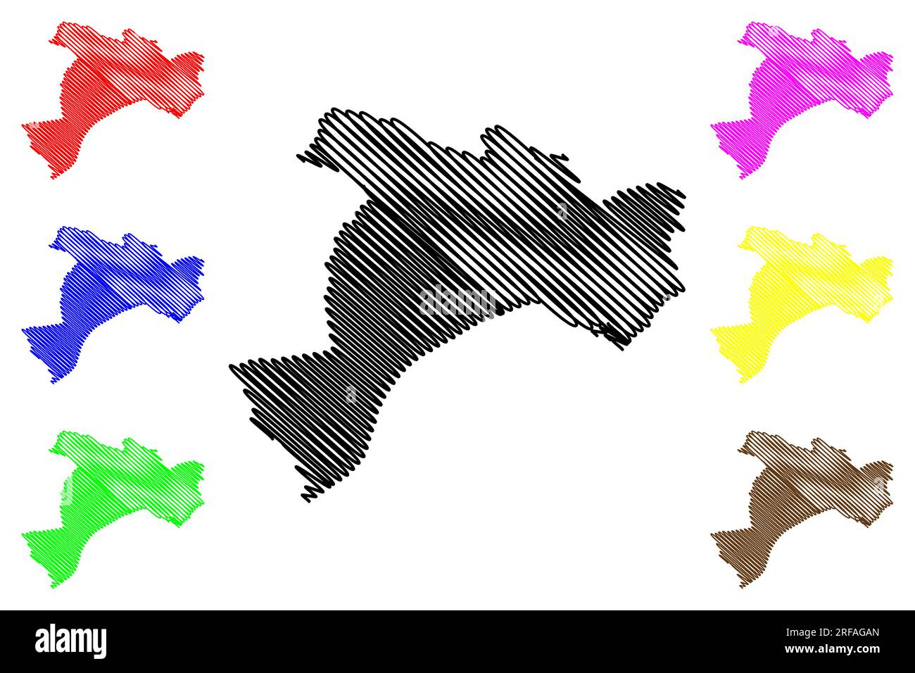 Città e distretto metropolitano di Salford (Regno Unito di Gran Bretagna e Irlanda del Nord, contea metropolitana e cerimoniale Greater Manchester, Illustrazione Vettoriale