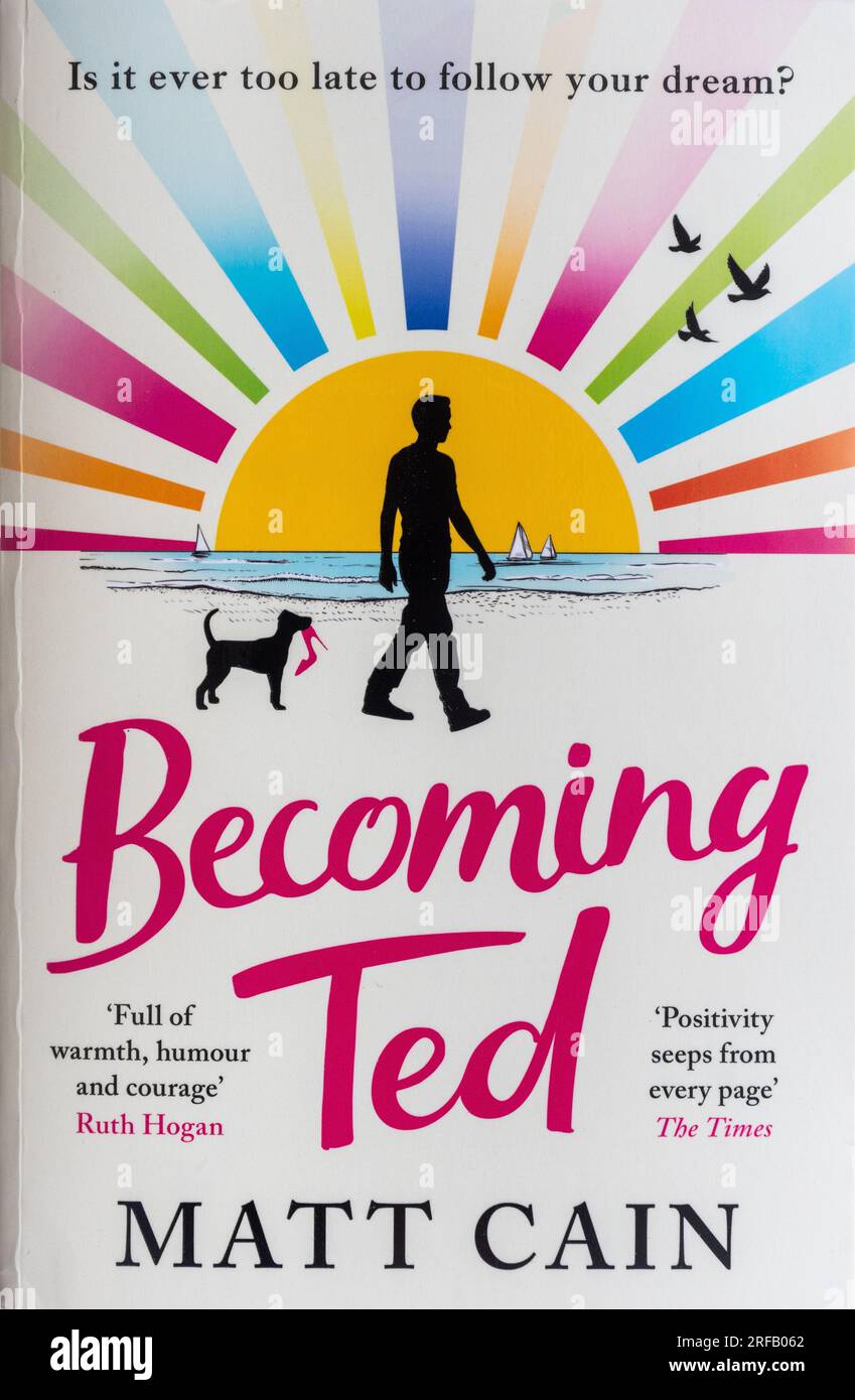 Becoming Ted Novel di Matt Cain, libro cartaceo Foto Stock